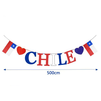 Guirnalda decorativa fiestas patrias chile 