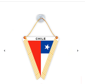 Banderín Bandera de Chile