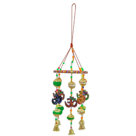 Colgante De Metal Y Plastico Om De 5 Pcs