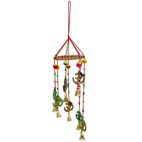 Colgante De Metal Y Plastico Om De 7 Pcs