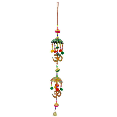Colgante De Metal Y Plastico Om De 2 Pcs