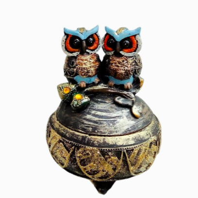 Joyero Buho De Polyresina
